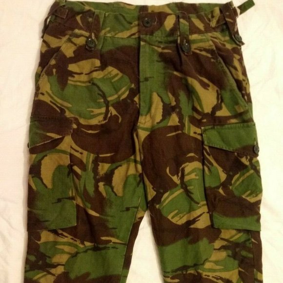sz32x26 VTG NETHERLANDS DUTCH WOODLAND CAMO FIELD TROUSERS 6570/7585 MG 235